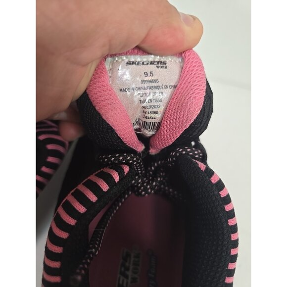 Skechers Women's Aluminum Toe SP Slip Resistant Work Shoes 99996595 Black 9.5M - Picture 4 of 8